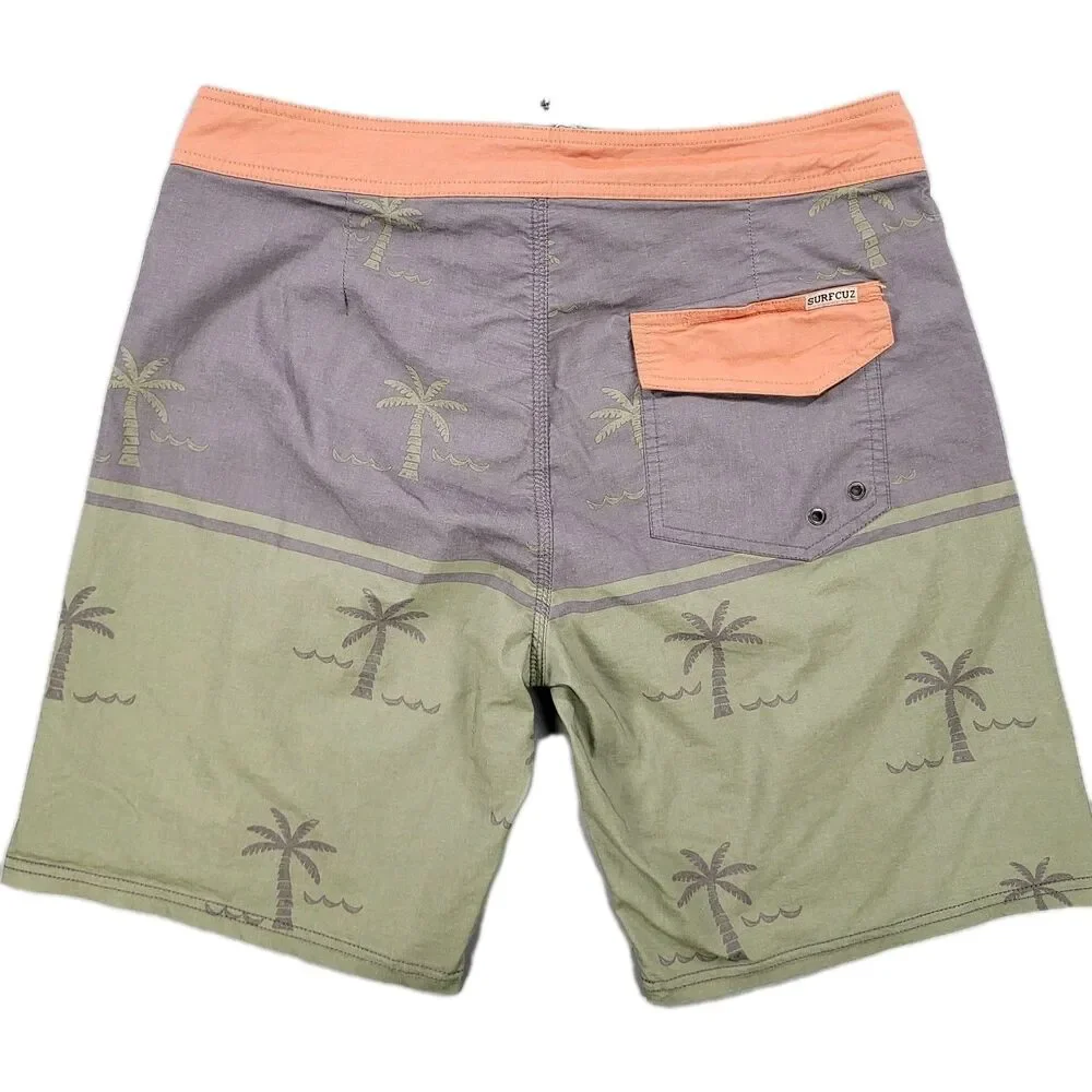 SURFCUZ Men's Vintage Cruzer Stretch Boardshort Chino Shorts. Size32 / L